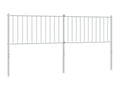 Headboard, Metal, White, 180 x 200 cm