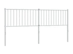 Headboard, Metal, White, 180 x 200 cm