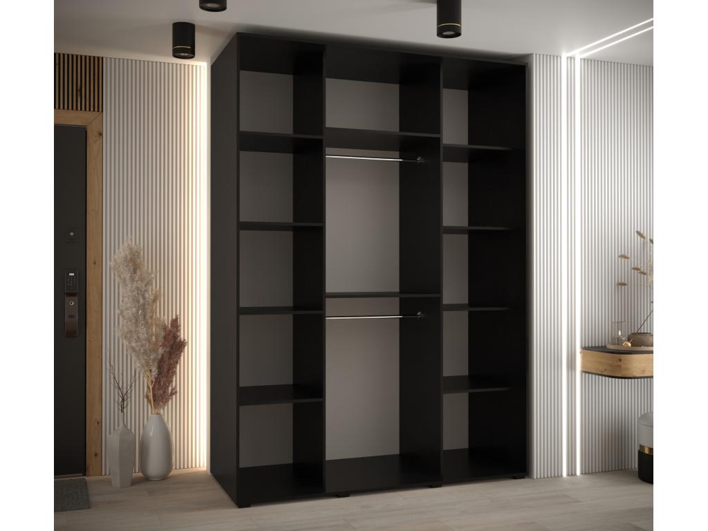 Wardrobe, Wood, Black