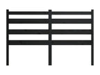Headboard, Wood, Black, 140 x 190 cm