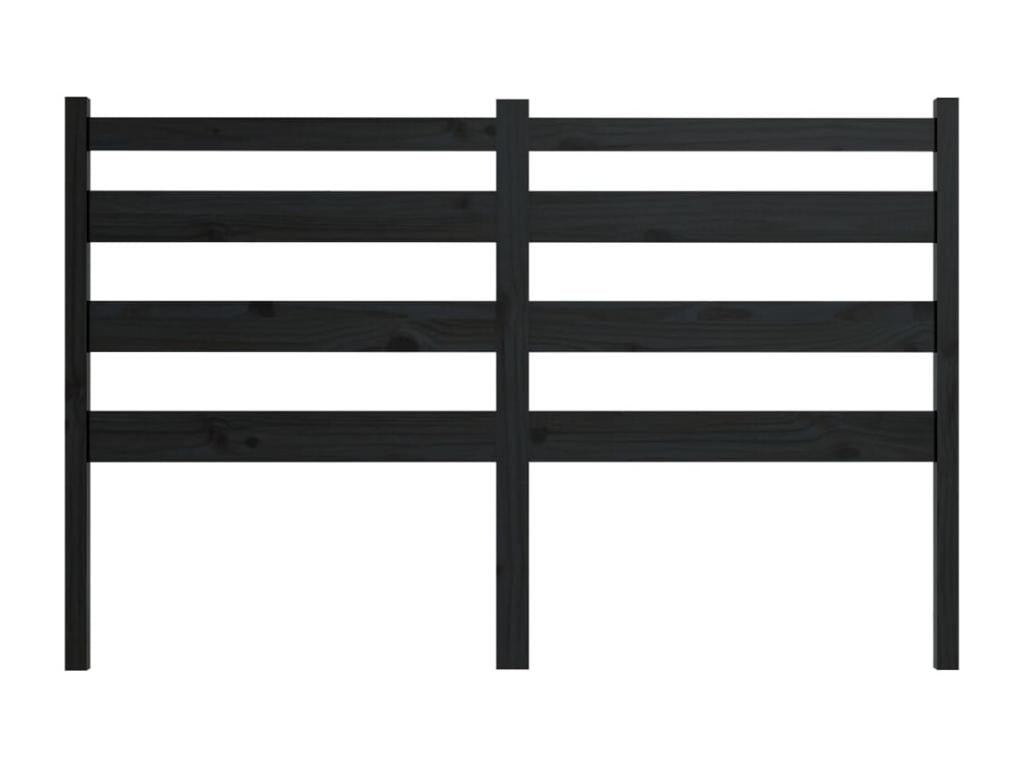 Headboard, Wood, Black, 140 x 190 cm