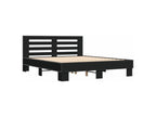 Bed Base, Wood, Black, 150 x 200