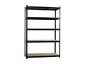 Shelf, Metal, Black, 180 x 120 x 60 cm