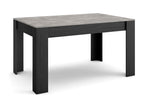 Dining Table, Wood, Gray, 140 x 90 x 76 cm
