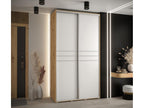 Wardrobe, Wood, Argenté/Blanc/Marron