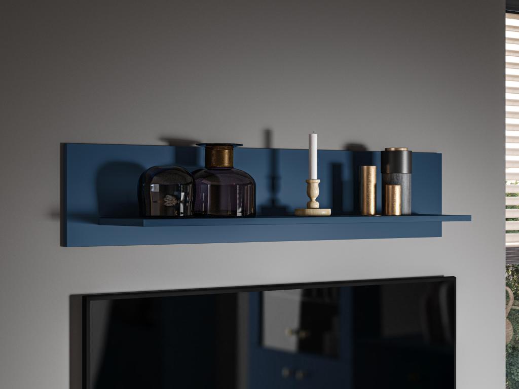 Shelf, Blue, 120 x 22 x 23