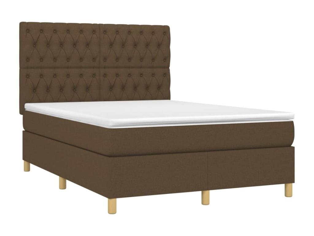 Mattress, Fabric, Brown, 140 x 200 cm