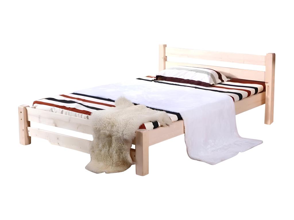 Bed Base, Wood, Naturel Clair, 80 x 190 cm