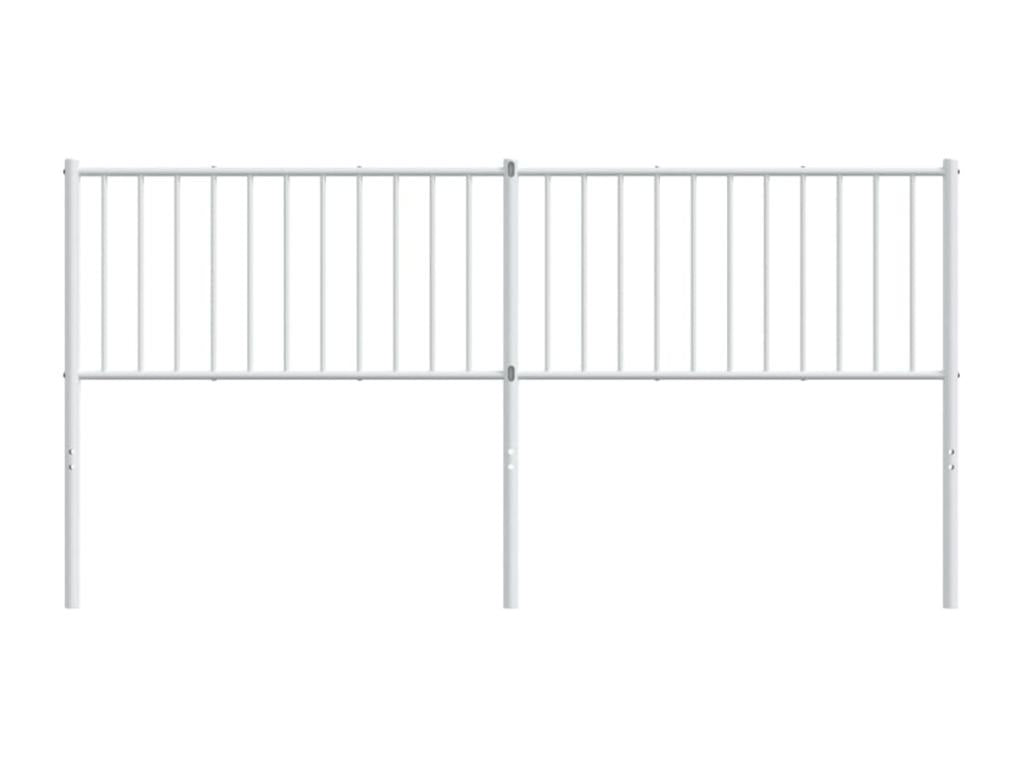 Headboard, Metal, White, 180 x 200 cm