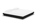 Bed Base, Wood, Black, 200 x 200 cm