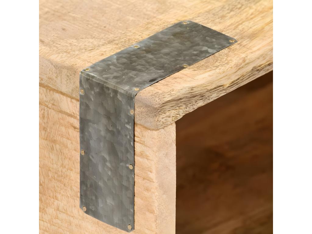 Nightstand, Wood, Brown, 40 x 30 x 52 cm