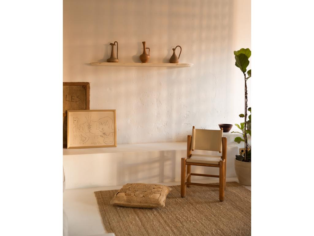 Shelf, Wood, Beige, 100 x 32 cm