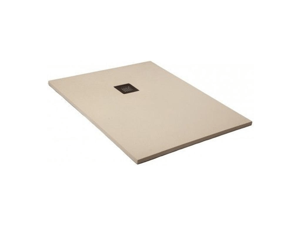 Shower Tray, Resin, White, 65 x 195 cm