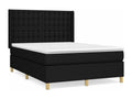 Mattress, Fabric, Black, 140 x 190 cm