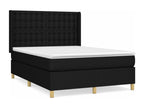 Mattress, Fabric, Black, 140 x 190 cm