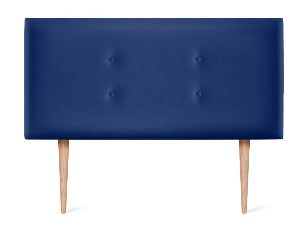 Headboard, Faux Leather Upholstery, Blue, 105 x 105 cm