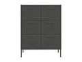 Wardrobe, Metal, Gris Anthracite, 80 x 35 x 101 cm