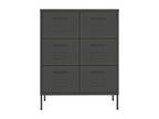 Wardrobe, Metal, Gris Anthracite, 80 x 35 x 101 cm