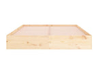 Bed Base, Wood, Brown, 140 x 200 cm