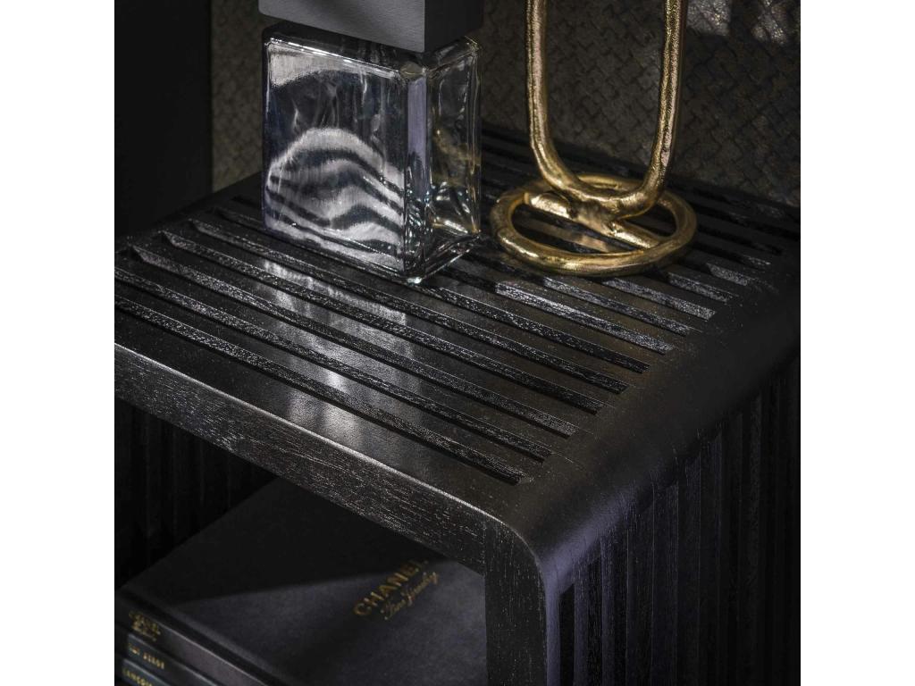 Nightstand, Wood, Black