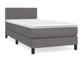 Mattress, Faux Leather, Gray, 90 x 200 cm