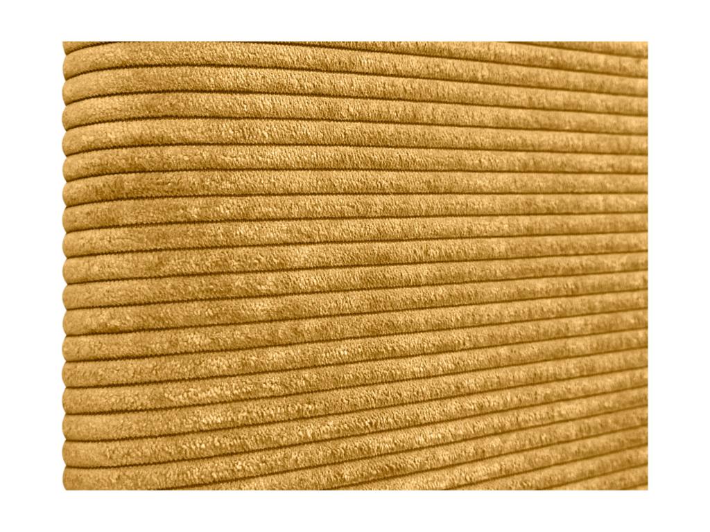 Headboard, Velvet Upholstery, Jaune Moutarde, 150 x 115