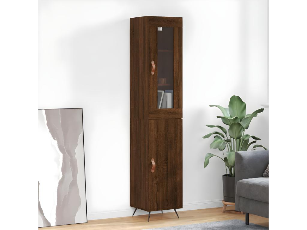 Sideboard, Wood, Brown, 34 x 180 cm