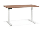 140cm Electric Adjustable Designer Desk in Walnut