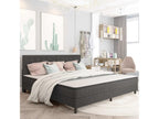 Bed Base, Fabric, Dark Gray, 200 x 200 cm