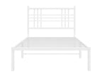 Bed Base, Metal, White, 100 x 190 cm