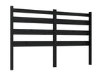 Headboard, Wood, Black, 140 x 190 cm