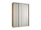 Wardrobe, Wood, Argenté/Blanc/Naturel Clair