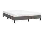 Bed Base, Faux Leather, Gray, 140 x 190 cm