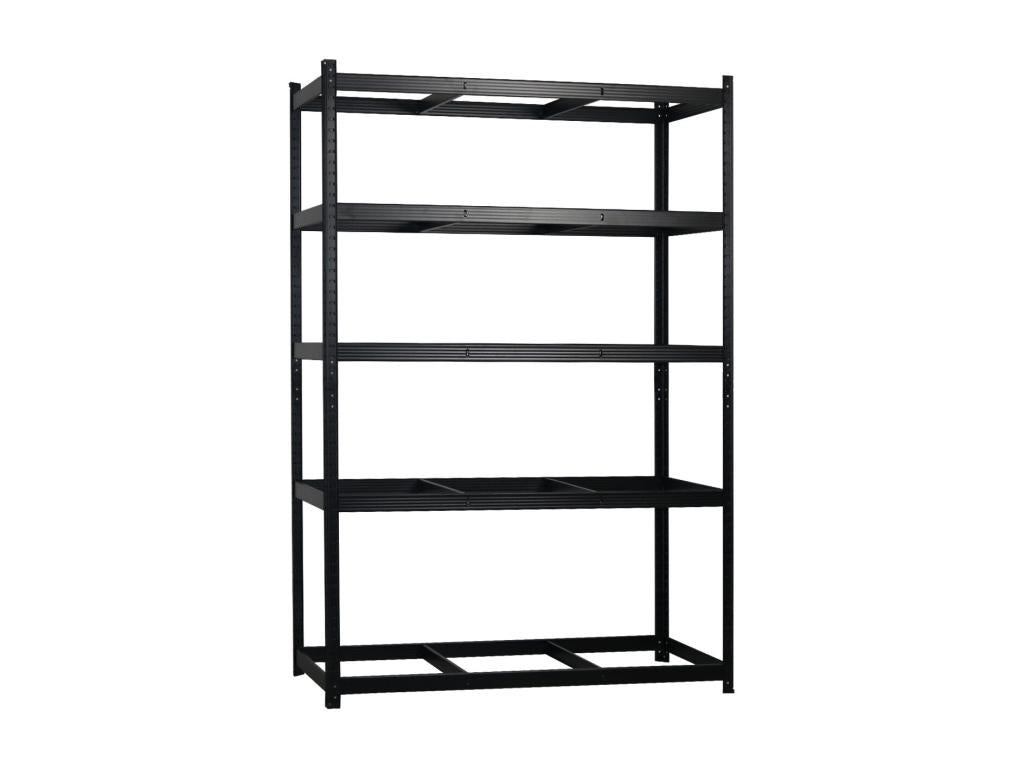 Shelf, Metal, Black, 180 x 120 x 60 cm