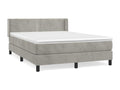 Mattress, Velvet, Gray, 140 x 190 cm