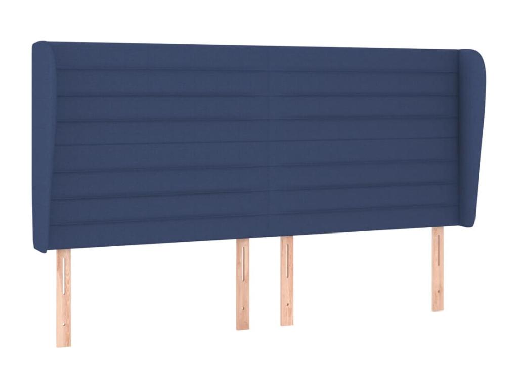 Headboard, Fabric Upholstery, Blue, 203 x 23 x 118 cm