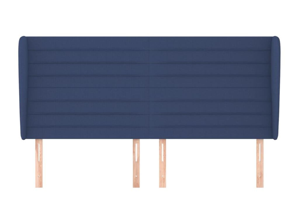 Headboard, Fabric Upholstery, Blue, 203 x 23 x 118 cm
