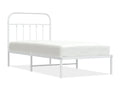 Bed Base, Metal, White, 90 x 190 cm