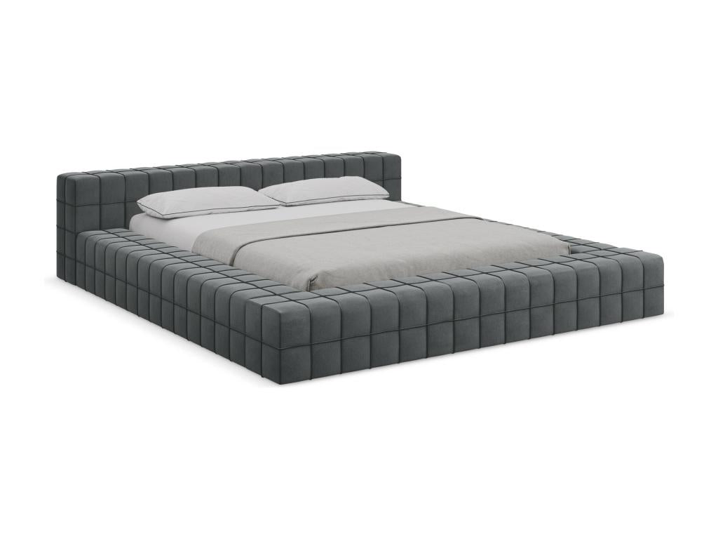 Mattress, Velvet, Gris Anthracite, 160 x 200