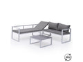 Patio Furniture Set, Fabric, Gray