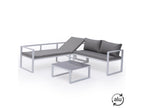 Patio Furniture Set, Fabric, Gray