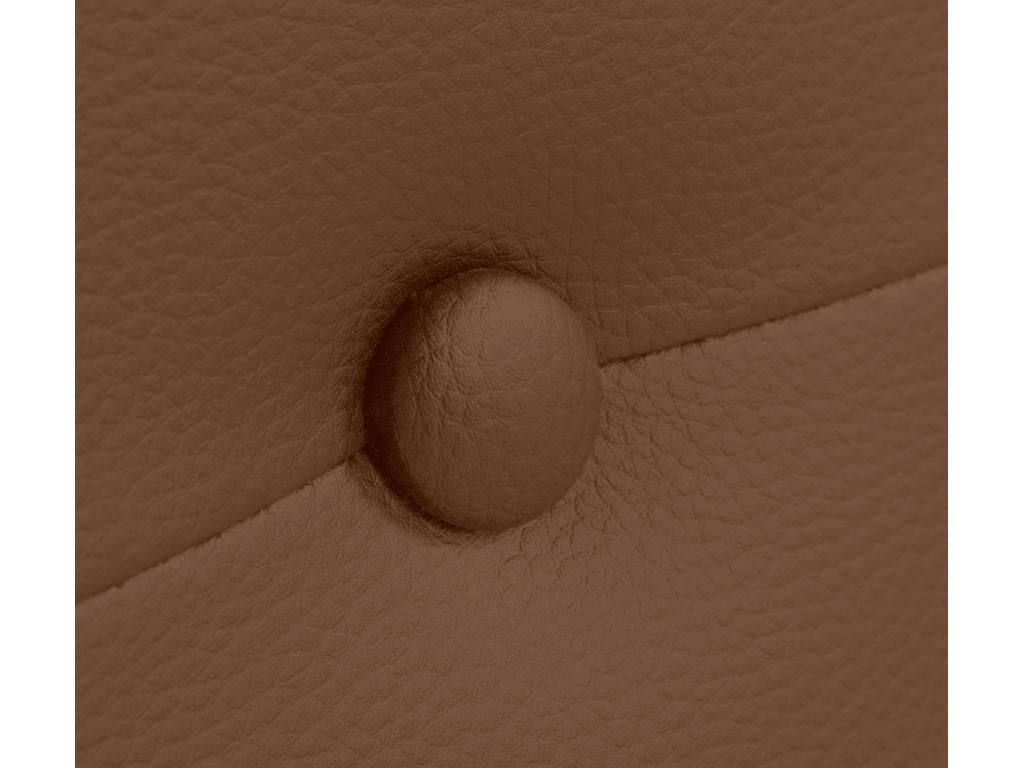 Headboard, Faux Leather Upholstery, Brown, 160 x 50 cm