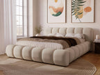 Mattress, Velvet, Beige, 140 x 200