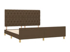 Bed Base, Fabric, Brown, 160 x 200 cm