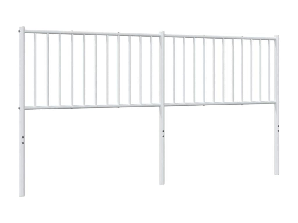 Headboard, Metal, White, 180 x 200 cm