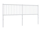 Headboard, Metal, White, 180 x 200 cm