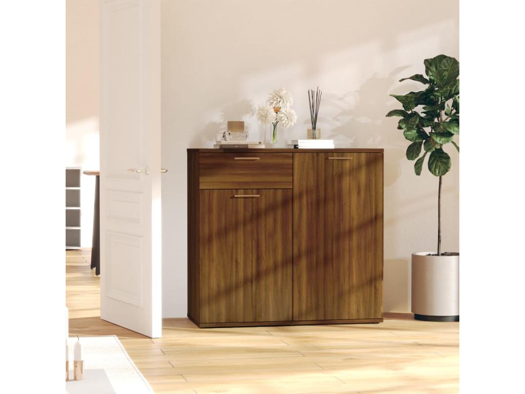 Sideboard, Wood, Brown, 80 x 36 x 75 cm