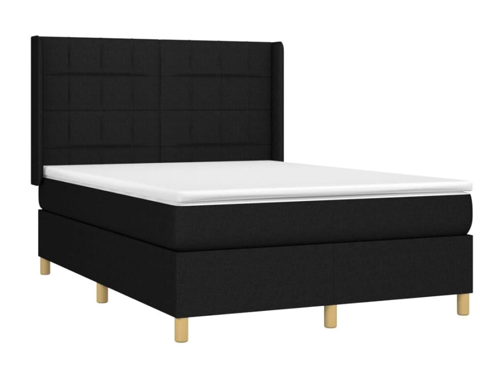 Mattress, Fabric, Black, 140 x 200 cm