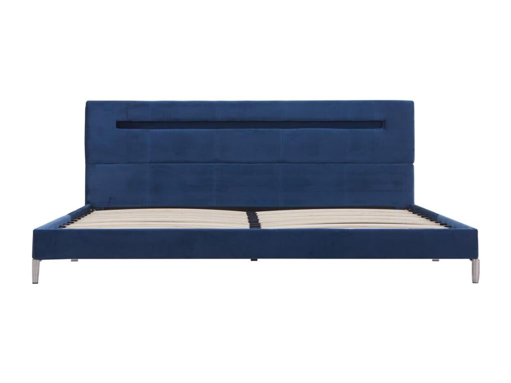Bed Base, Fabric, Blue, 180 x 200 cm