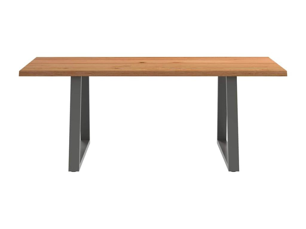 Dining Table, Wood, Brown, 200 x 100 x 74 cm